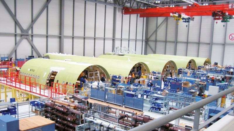 MCE – Fertigungslinie bei Airbus